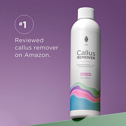 Lee Beauty Professional Callus Remover Eliminator, Liquid & Gel For Corn And Callus On Feet 8 oz