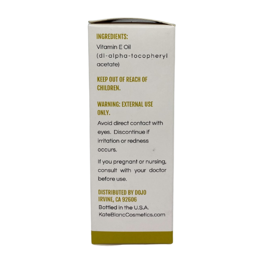 Kate Blanc Vitamin E Oil Moisturizes Face, body & nails 100% Pure, Extra Strength 28,000 IU 120 mL