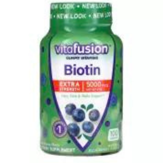 Vitafusion Extra Strength Biotin 500mcg Gummies, 100 Count