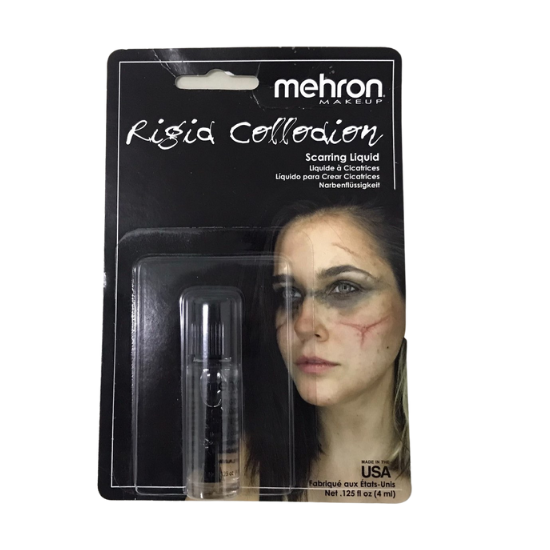 Mehron Makeup Rigid Collodion Scarring Liquid Realistic Scar Effects 0.125 Oz (4ml)