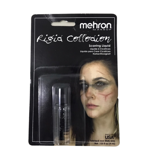 Mehron Makeup Rigid Collodion Scarring Liquid Realistic Scar Effects 0.125 Oz (4ml)