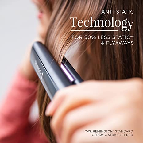 Remington 1” Flat Iron Hair Straightener With Anti-Static Technology And Ceramic Plates S5500