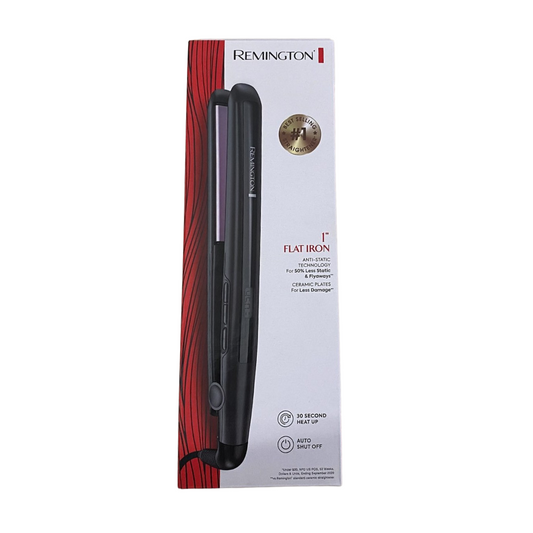 Remington 1” Flat Iron Hair Straightener With Anti-Static Technology And Ceramic Plates S5500