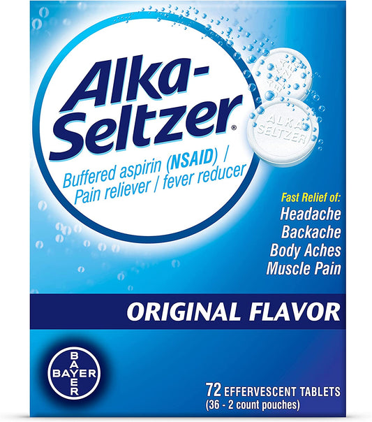 Alka-Seltzer Original Effervescent Tablets, 72-Count