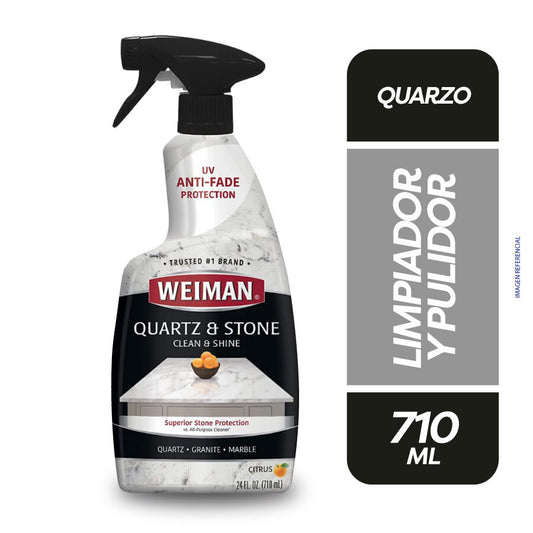 Weiman Quartz & Stone Clean & Shine Superior Stone With UV Anti-Fade Protection 24 Fl Oz (710 ml)