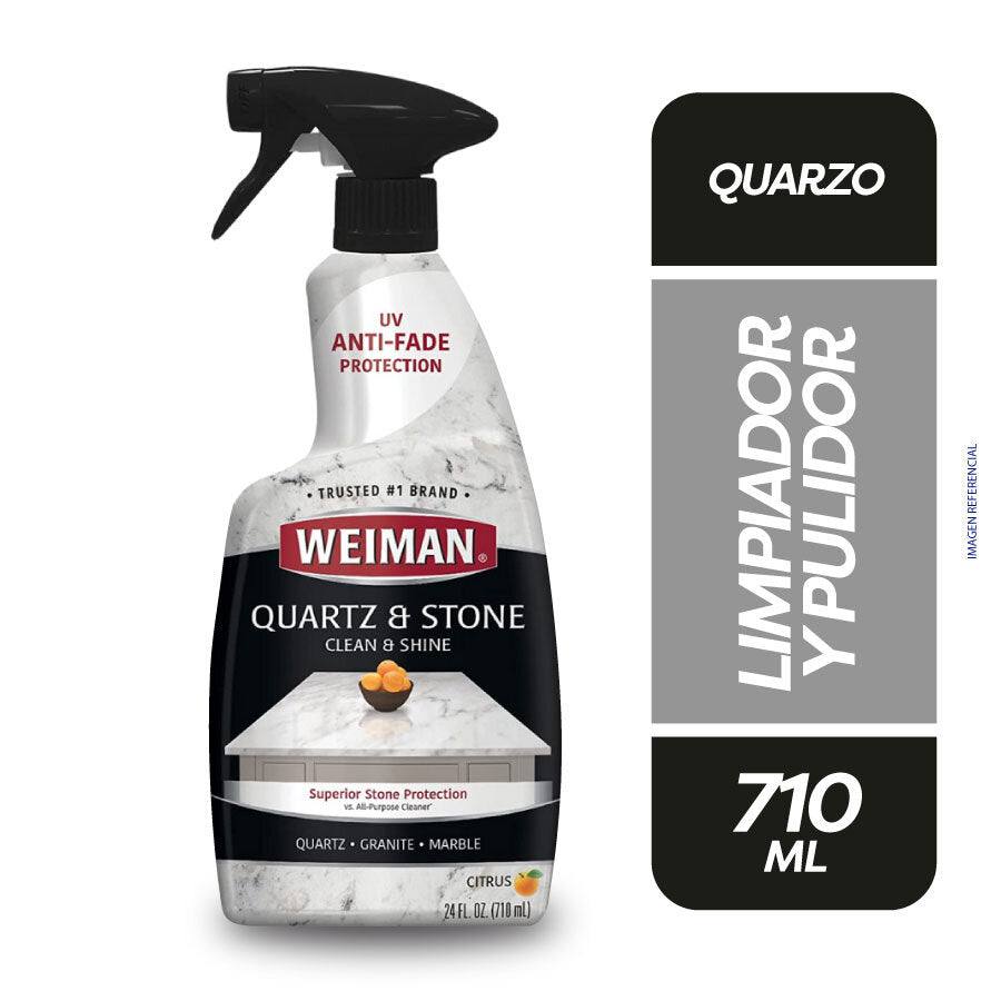 Weiman Quartz & Stone Clean & Shine Superior Stone With UV Anti-Fade Protection 24 Fl Oz (710 ml)