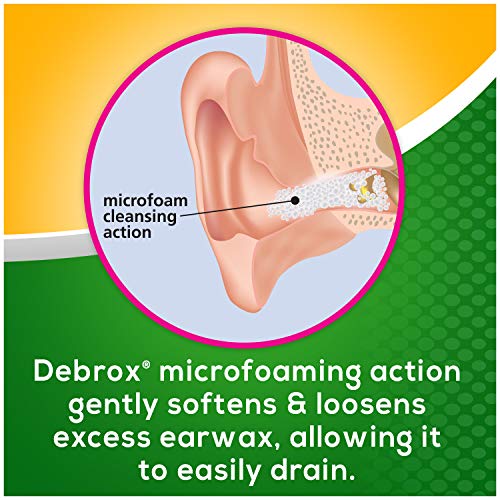 Debrox Earwax Removal Aid Microfoam Cleansing Action 0.5 Fl Oz (15ml)