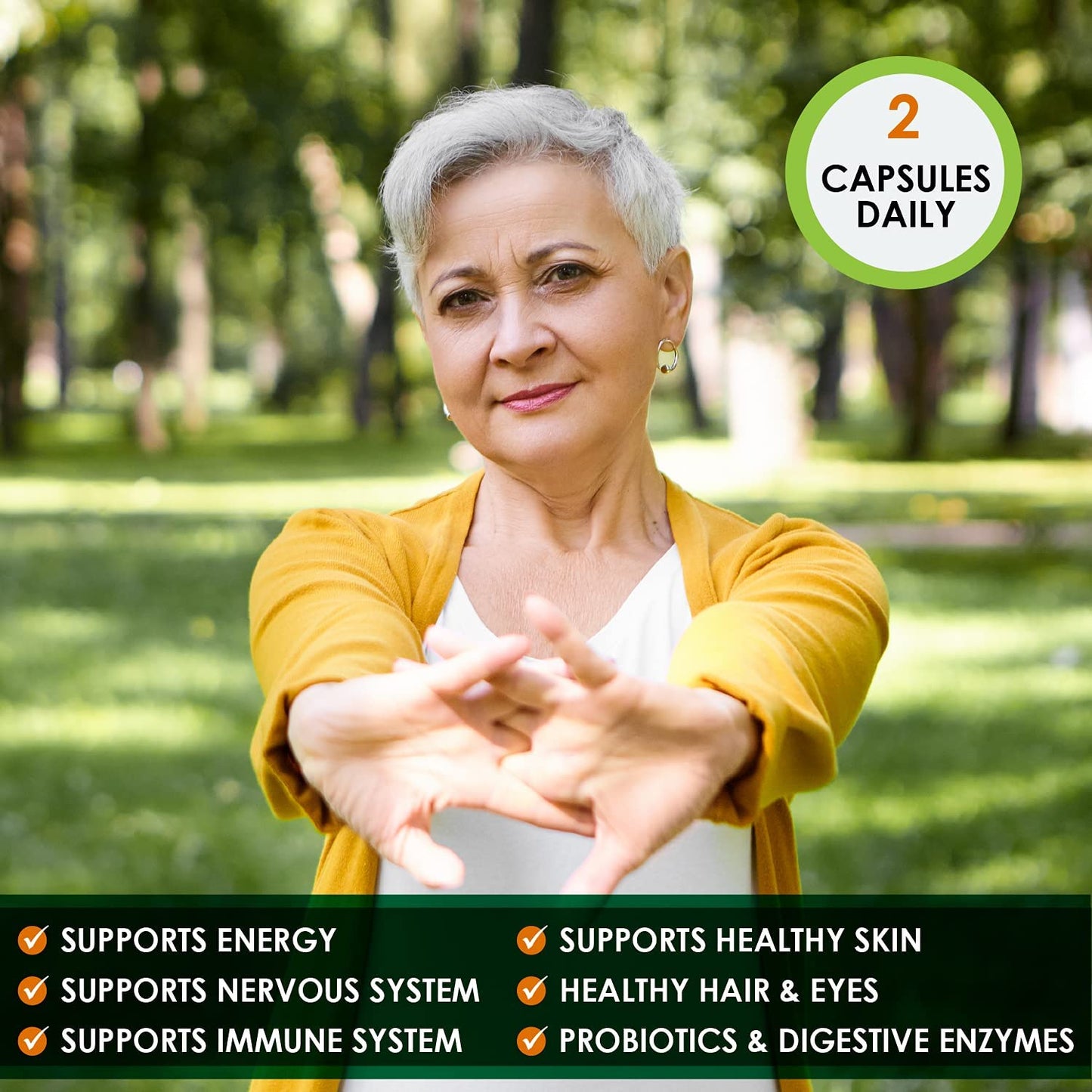 MoxyVites Naturals Whole Food B - Complex High Potency Bio - Active B Vitamins 120 Capsules