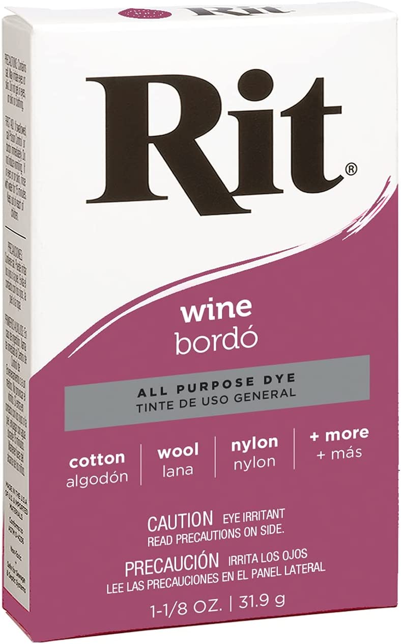 Rit All-Purpose Powder Dye Wine 31.9g PACKAGING MAY VARY