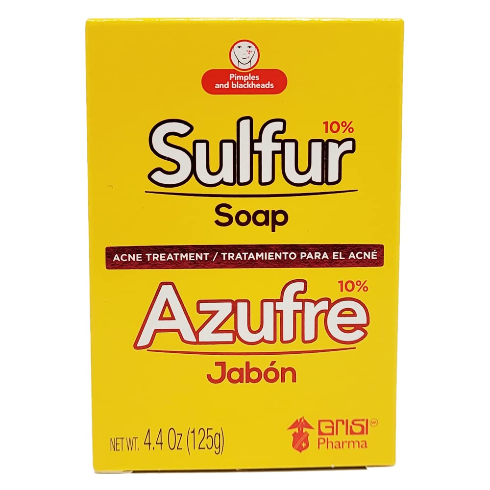 GRISI Sulfur Soap with Lanolin for Acne Treatment NO BOX