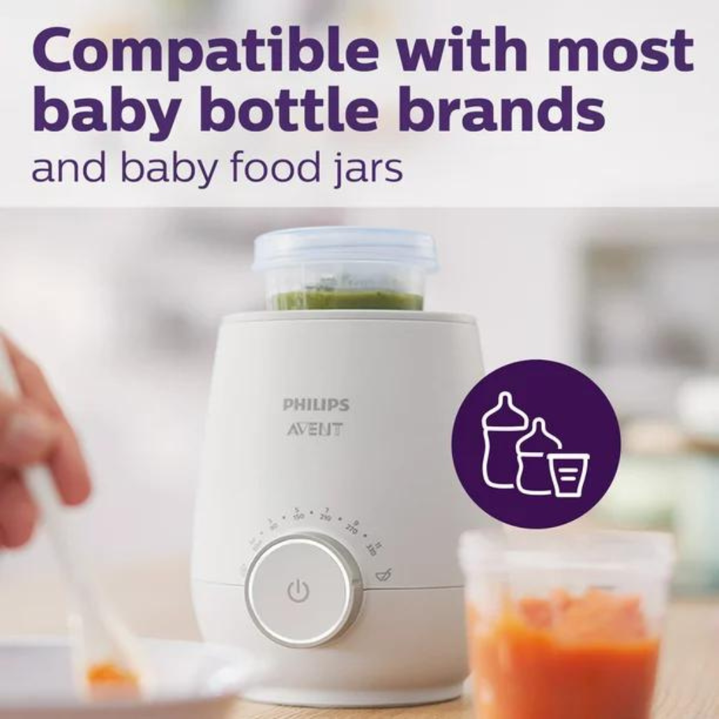 Philips Avent Fast Baby Bottle Warmer With Smart Temperature Control SCF358/00 1 Count