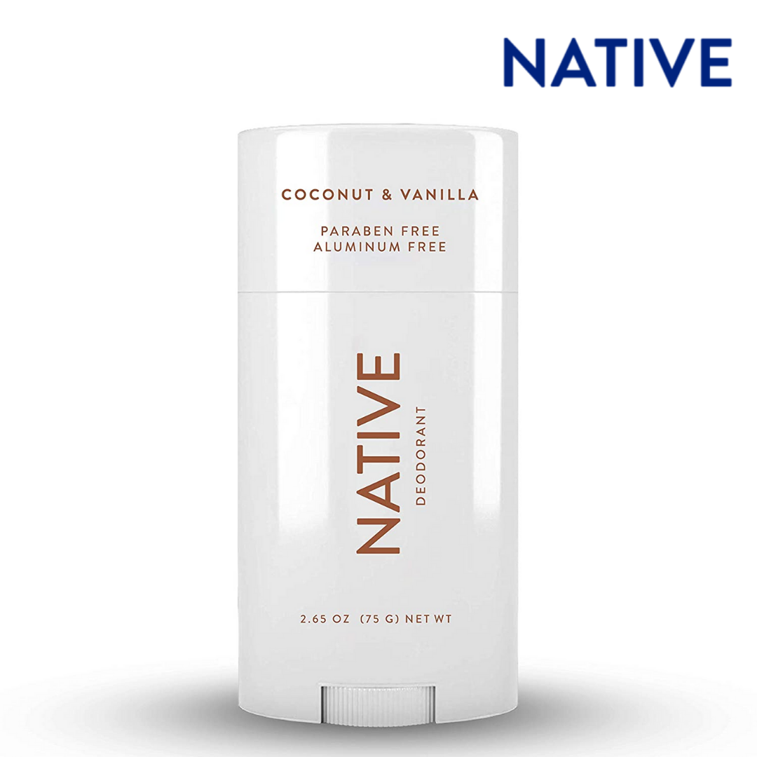Native Deodorant Natural Vegan Gluten Free Cruelty Free, Coconut & Vanilla 75g PACKAGING MAY VARY