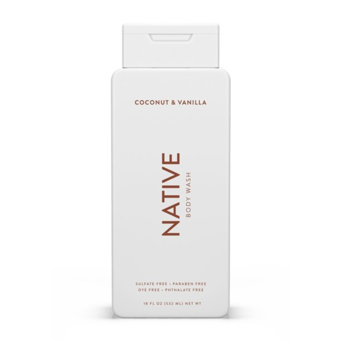 Native Body Wash Coconut & Vanilla 18 Fl Oz (532 ml)