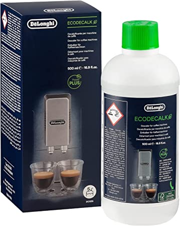 DeLonghi EcoDeCalk Descaler for Coffee Machines 16.90 fl oz / 500 ml NO BOX