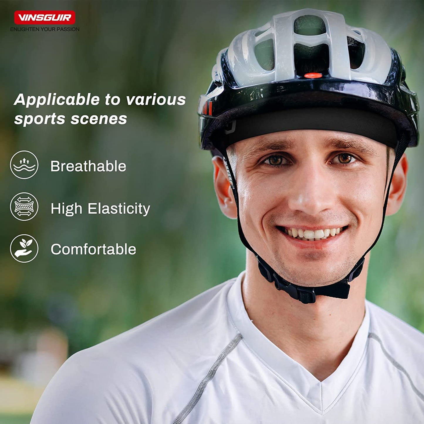 Vinsguir Unisex Hairband For Running Gym Training Tennis Basketball Football Pack Of 4