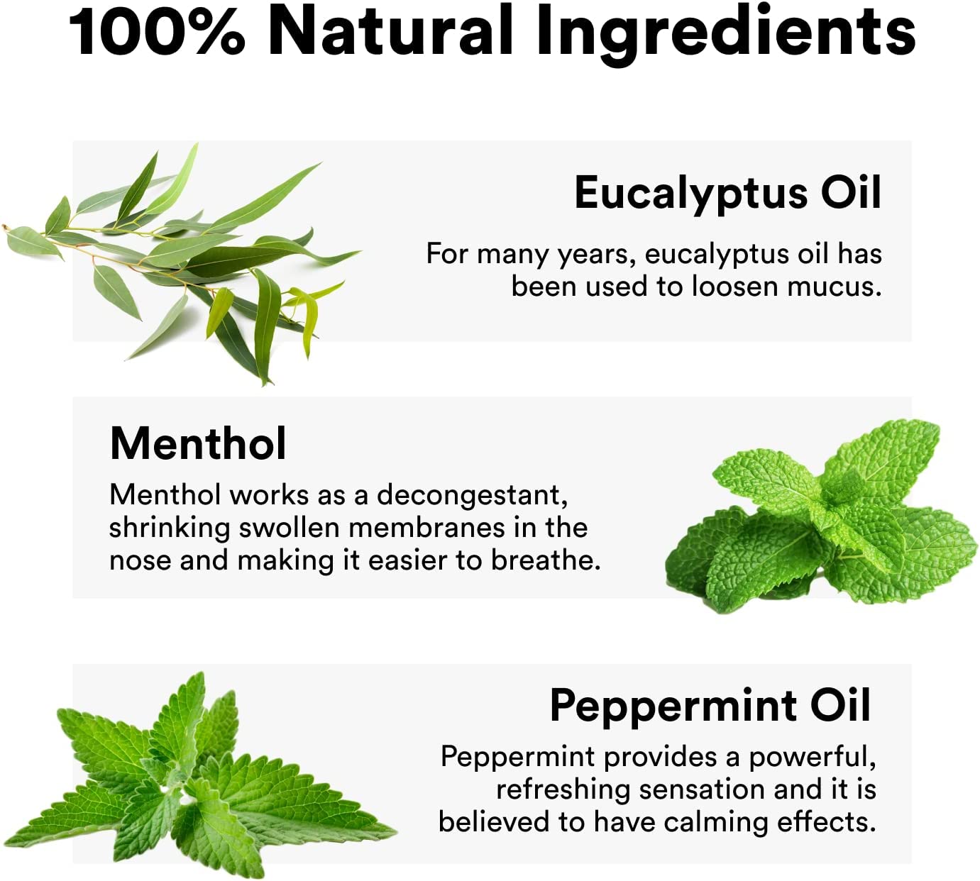 BoomBoom Aromatherapy Nasal Inhaler, 3 Pack, Variety (Mint, Wintermint, Tropical)