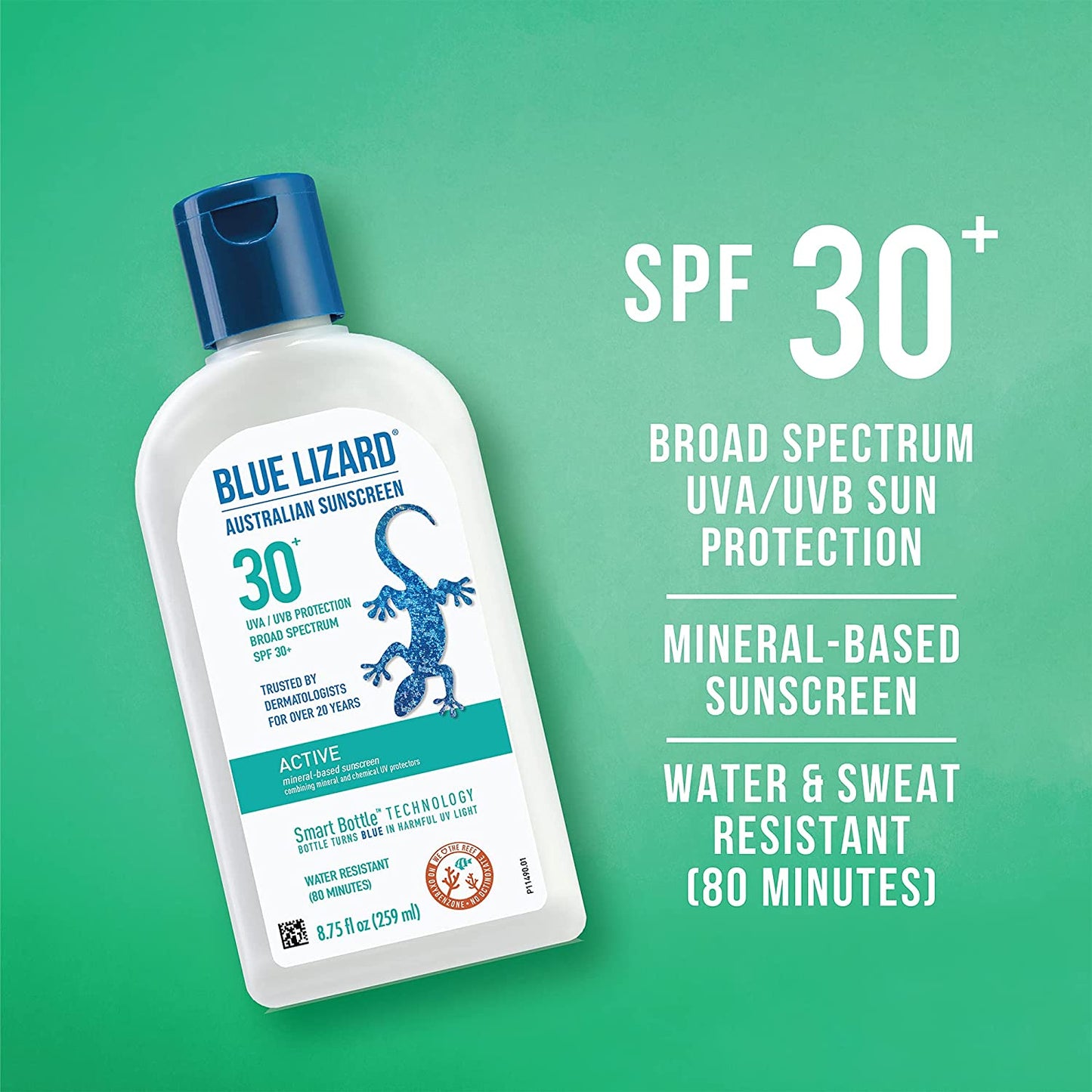 Blue Lizard Australian Sunscreen SPF30+ UVA / UVB Protection Broad Spectrum 8.75 Fl Oz / 259 ml