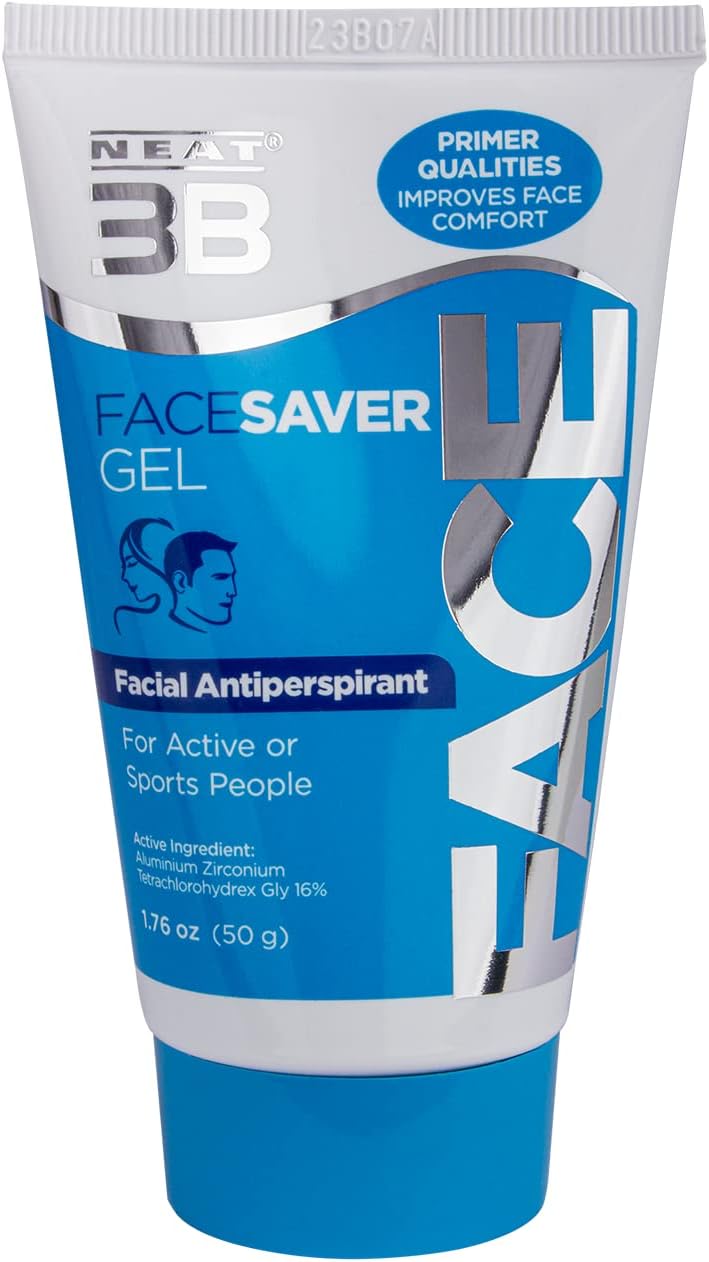 Neat Feat 3B Face Saver Antiperspirant for Facial Perspiration & Shine Gel, 1.76 Fl Oz (PACKAGING MAY VARY)