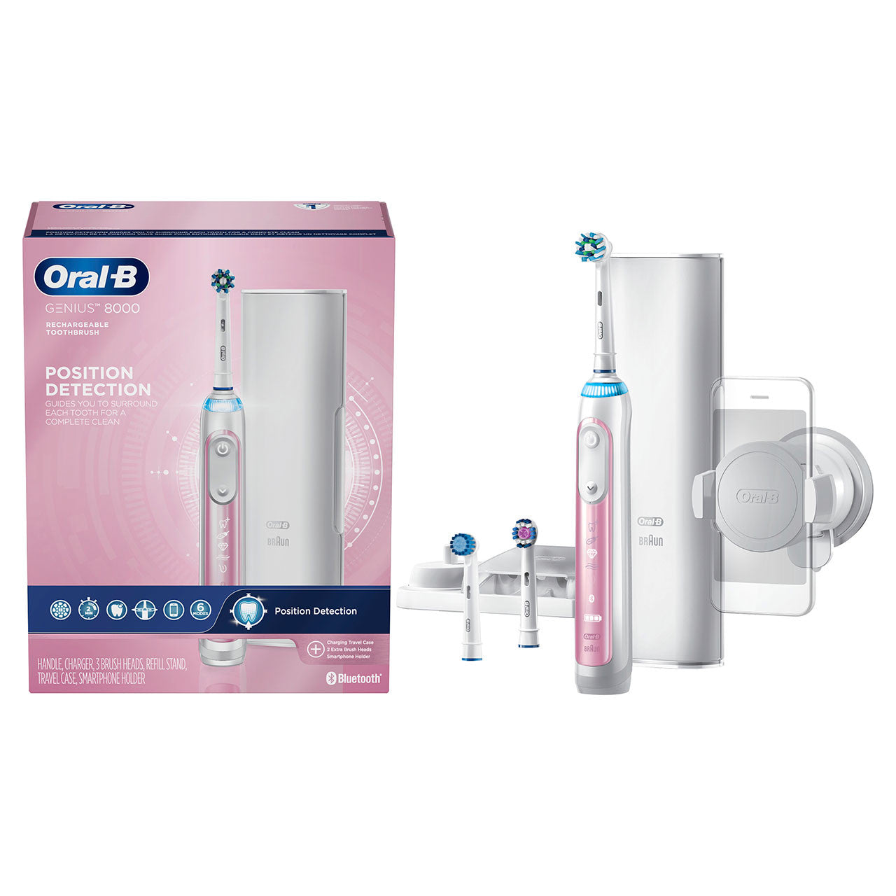 Oral - B Genius 8000 Electric Toothbrush with Bluetooth Connectivity 1 Count