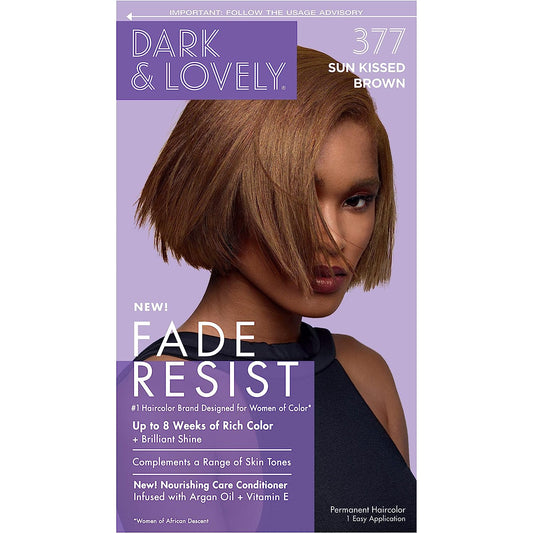 Soft-Sheen Carson Dark & Lovely Fade Resist Permanent Hair Color 377 Sun Kissed Brown 1 Count