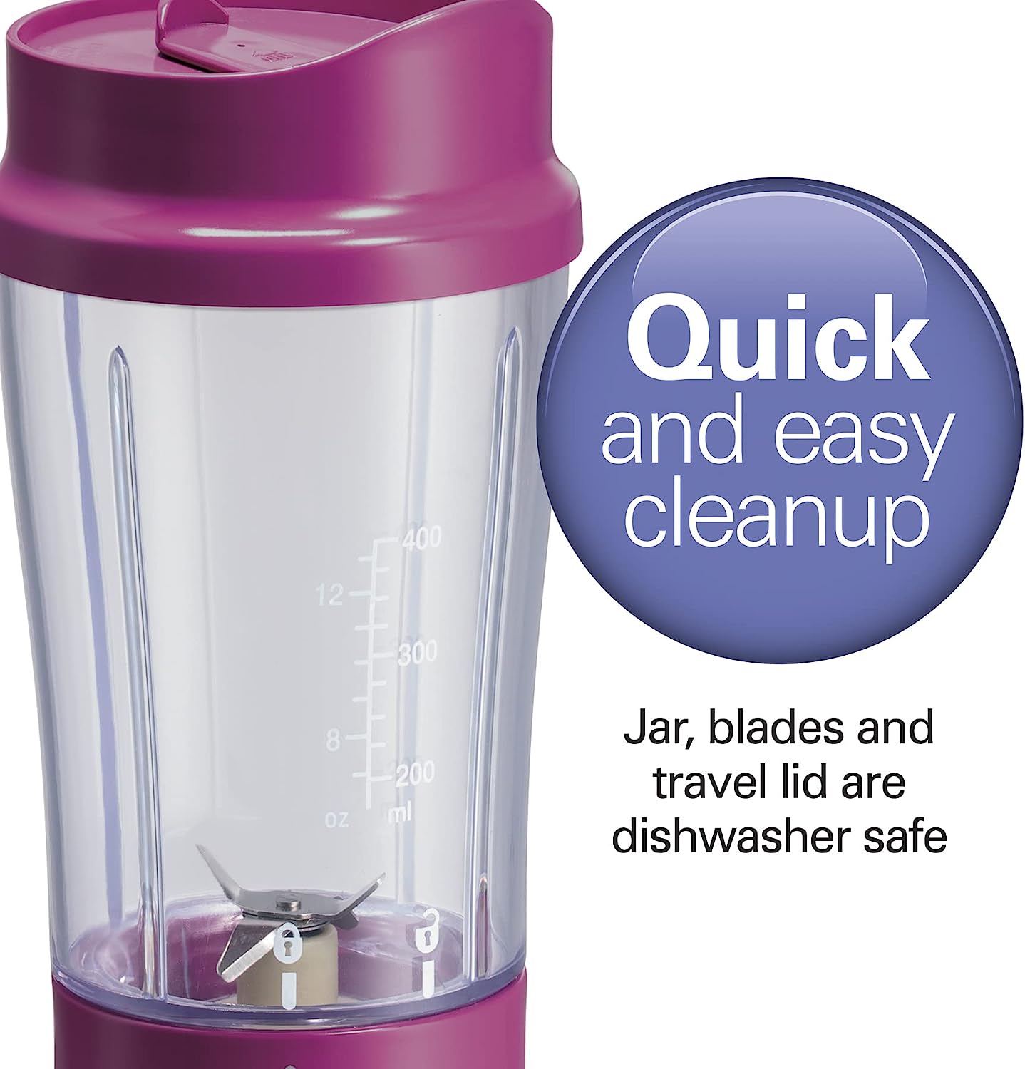 Hamilton Beach Personal Blender With Travel Lid 14 Oz Blender Jar 1 Count
