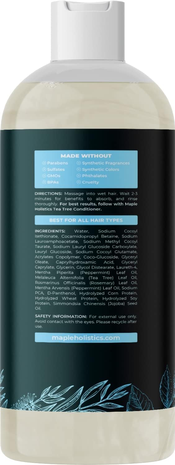 Maple Holistics Tea Tree Cleanse & Clarify Shampoo, 8 fl.oz / 236 ml