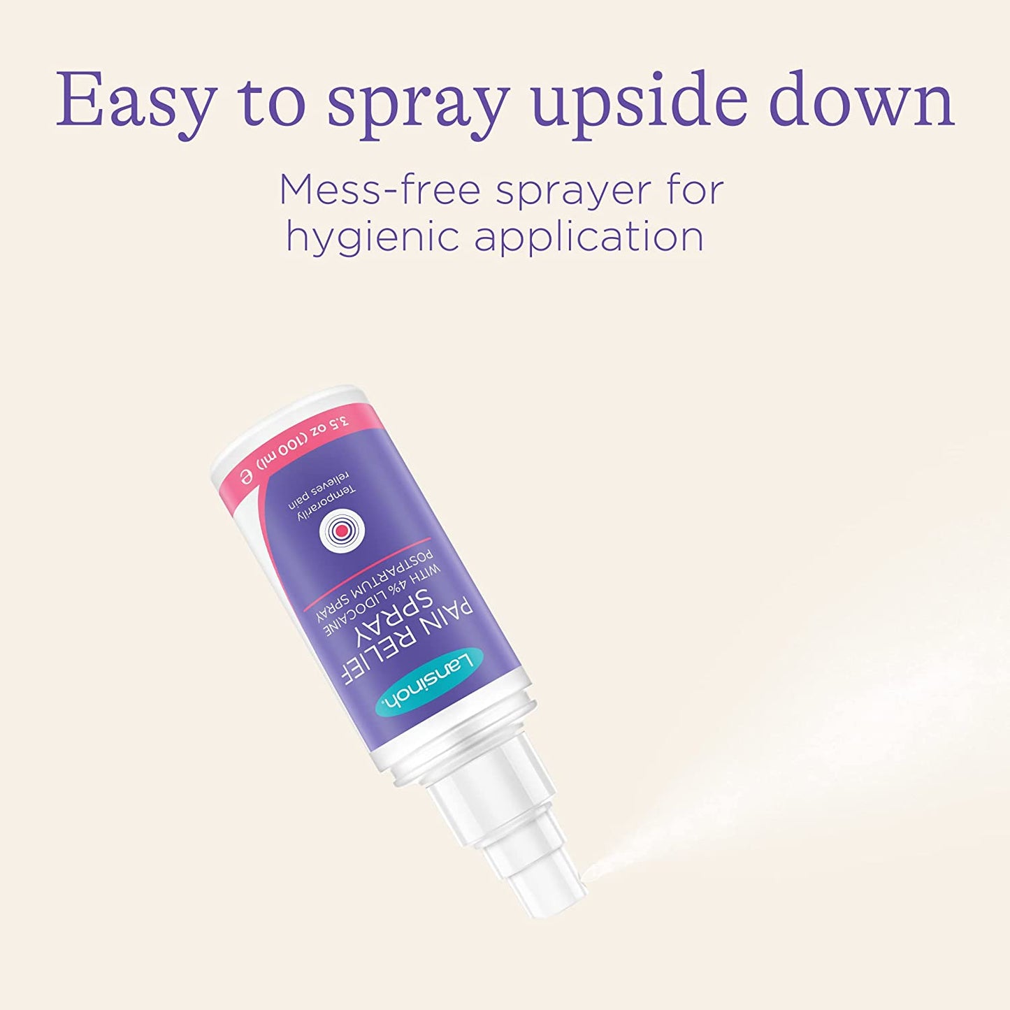 Lansinoh Pain Relief Spray Postpartum Spray 3.5 Ounces