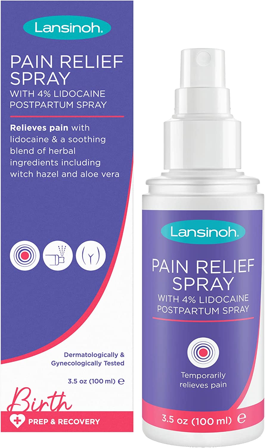 Lansinoh Pain Relief Spray Postpartum Spray 3.5 Ounces