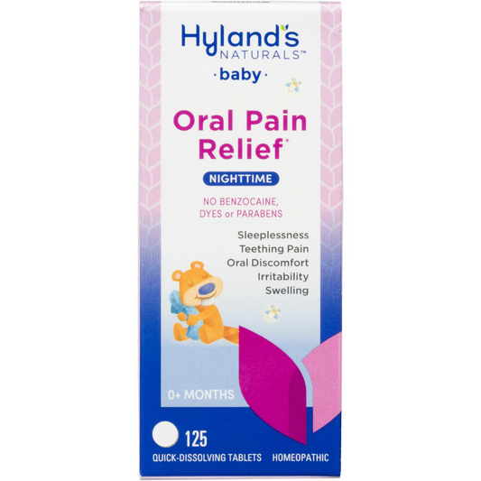 Hyland's Naturals Baby Nighttime Oral Relief, 125 Tablets, Mini Pack