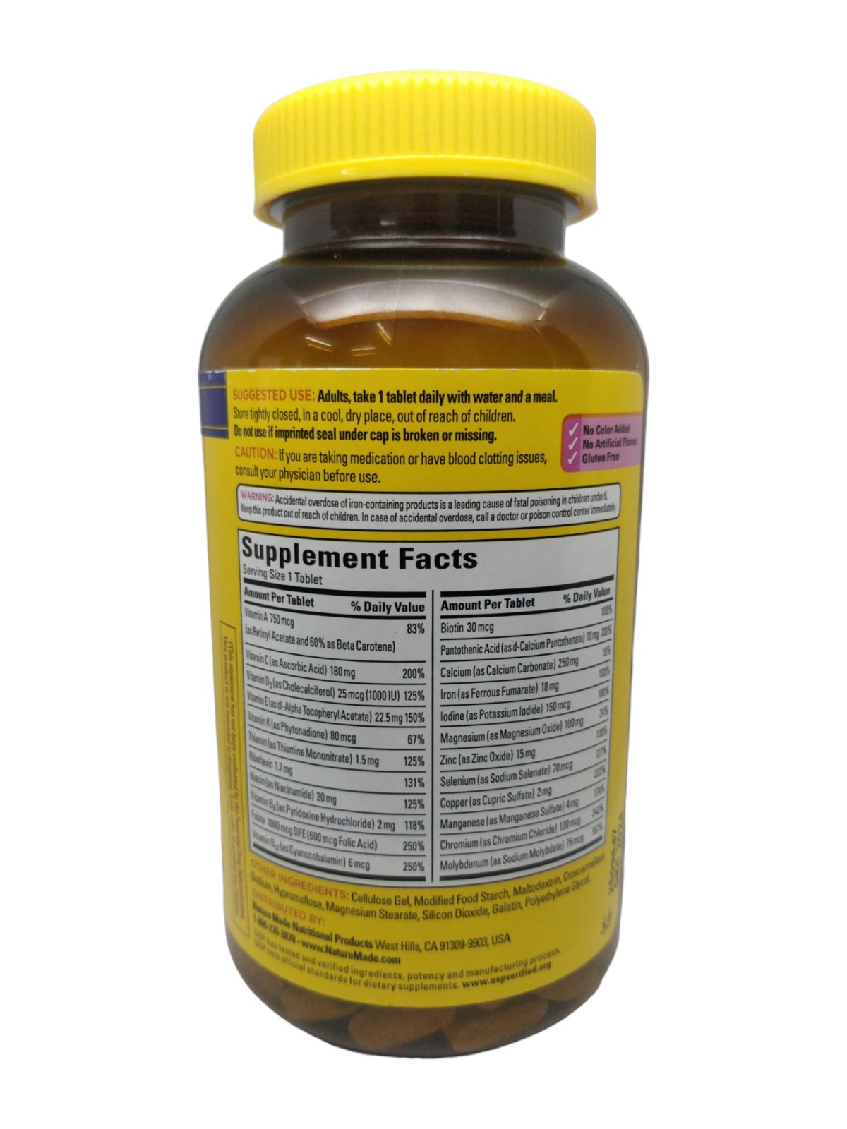 Nature Made Multi For Her Including Iron & Calcium For Daily Nutritional Support - 300 Tablets