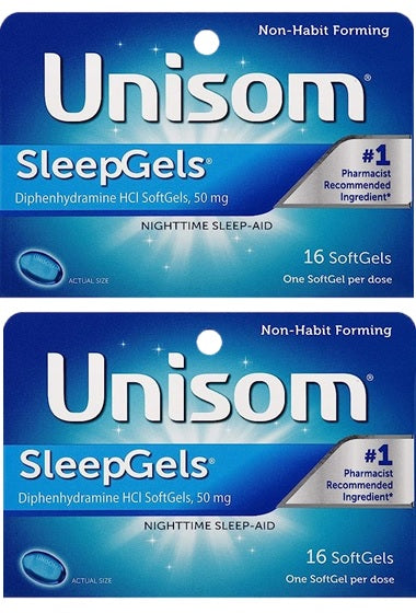 Unisom SleepGels, Nighttime Sleep-Aid, 32 Softgels PACKAGING MAY VARY