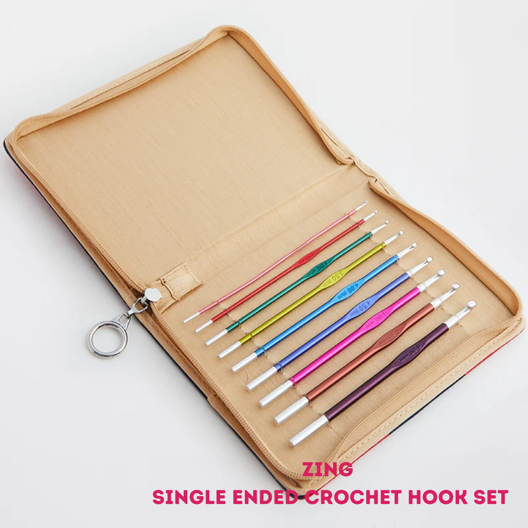 KnitPro Zing Single Ended Crochet Hook Set (47480)