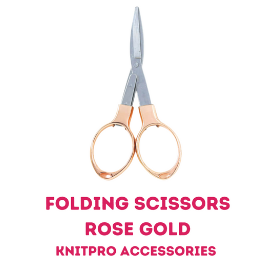 KnitPro Accessories Folding Scissors - Rose Gold (11286)