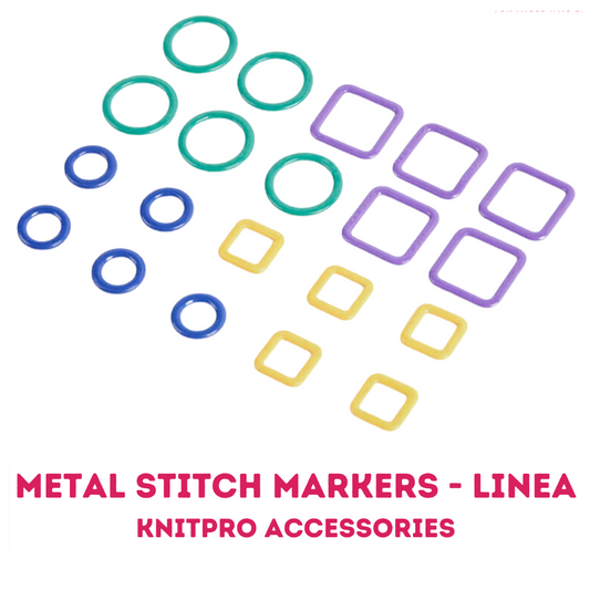 KnitPro Accessories Metal Stitch Markers - Linea (45514)