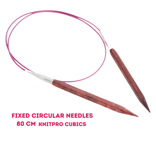 KnitPro Cubics Fixed Circular Needles - 80 cm