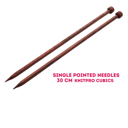 KnitPro Cubics Single Pointed Needles - 30 cm