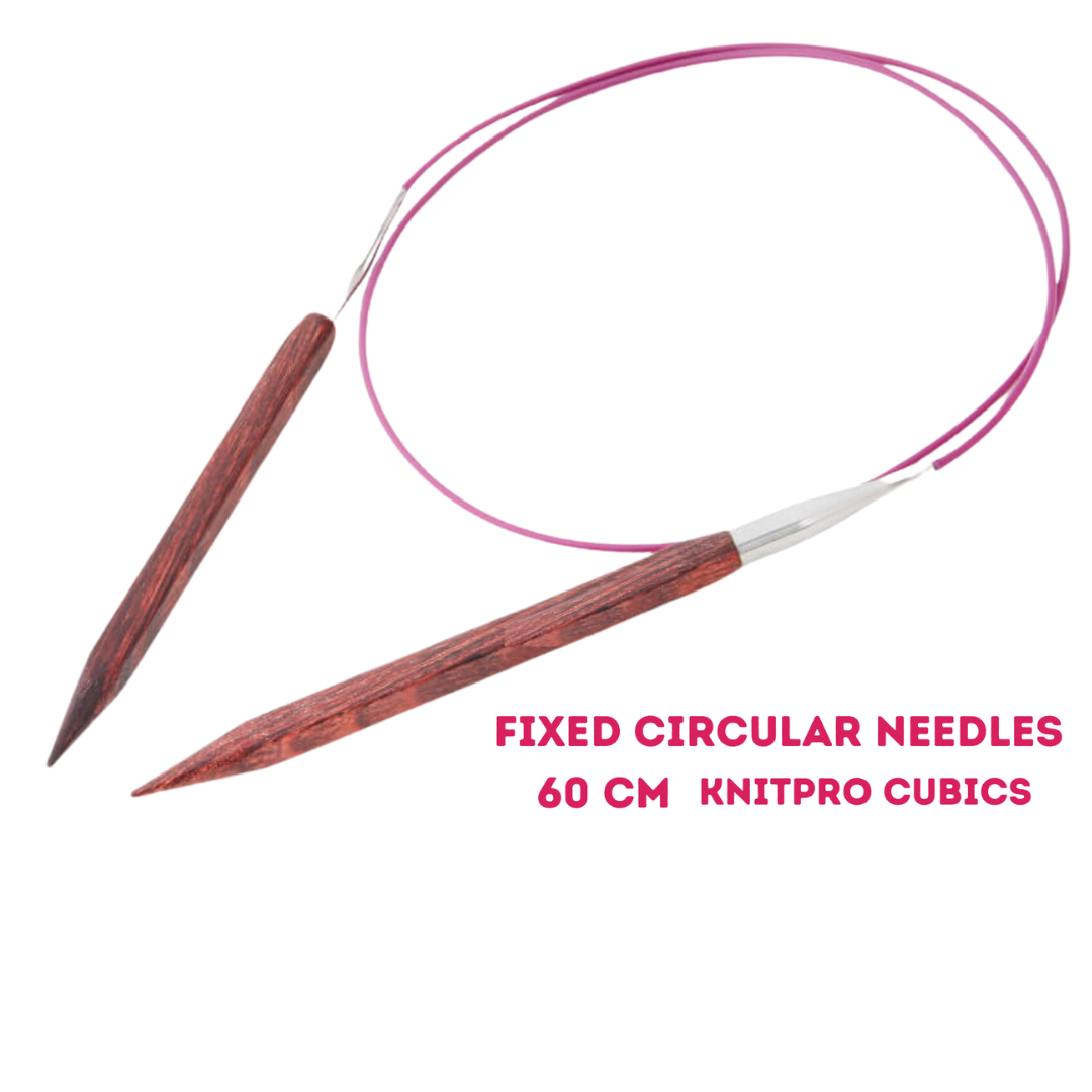 KnitPro Cubics Fixed Circular Needles - 60 cm