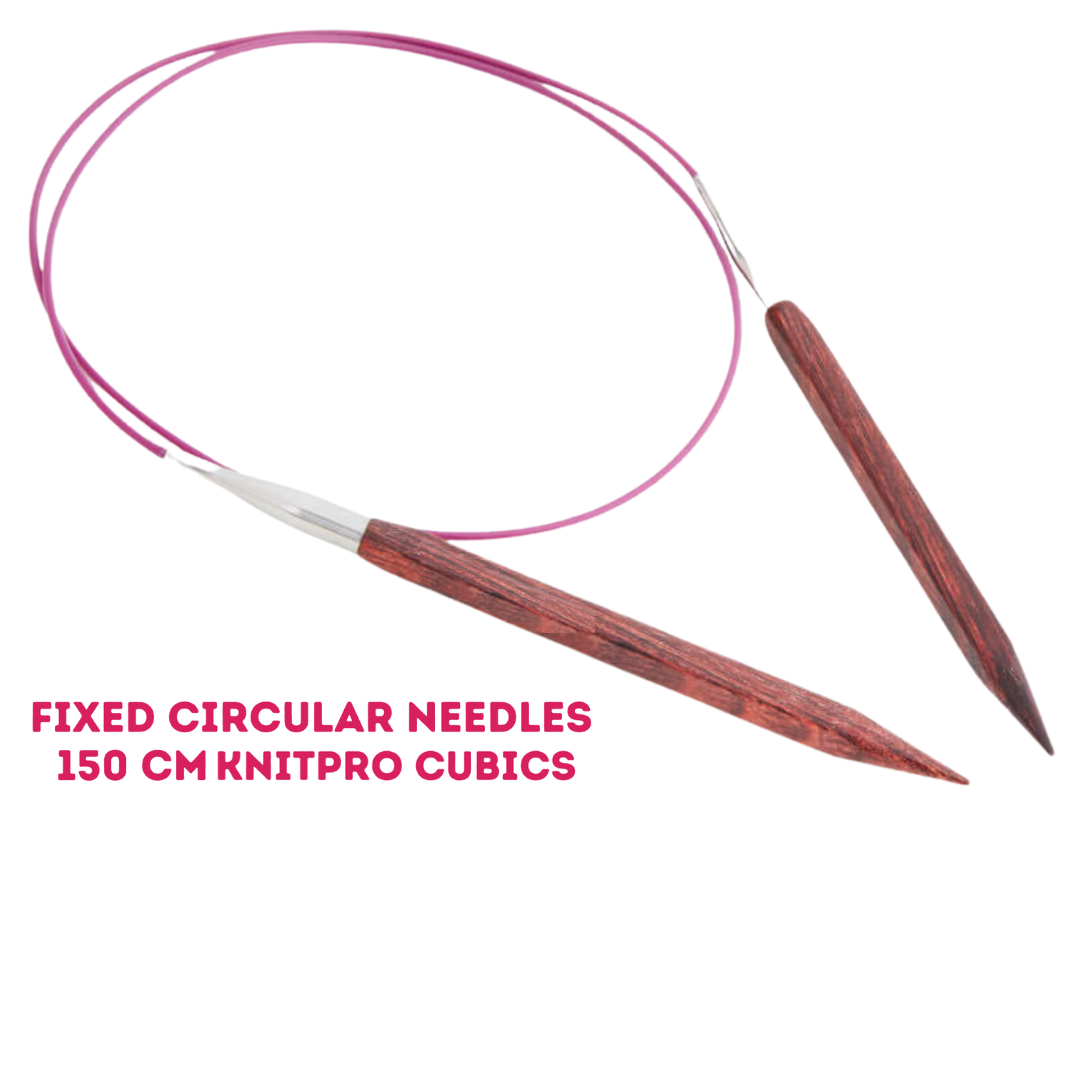 KnitPro Cubics Fixed Circular Needles - 150 cm