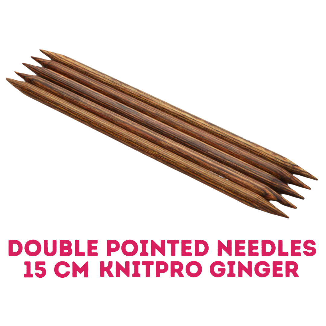 KnitPro Ginger Double Pointed Needles - 15 cm