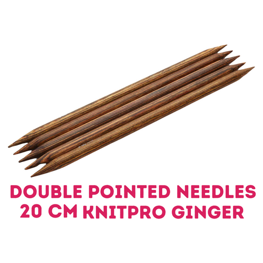 KnitPro Ginger Double Pointed Needles - 20 cm