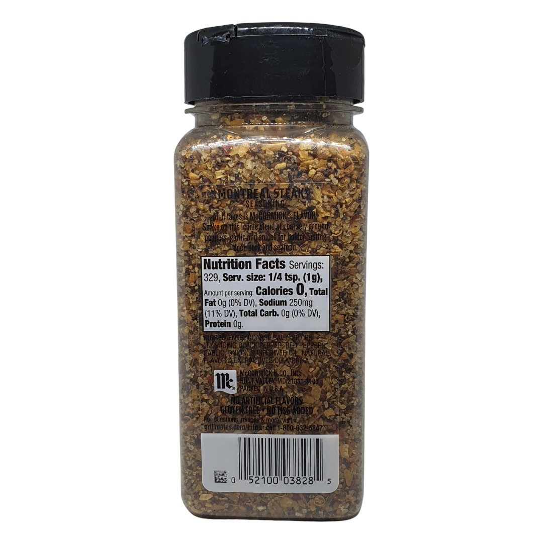 McCormick Grill Mates Seasoning Montreal Steak 3X Our 3.4 oz Size ,11.62 oz (329g)