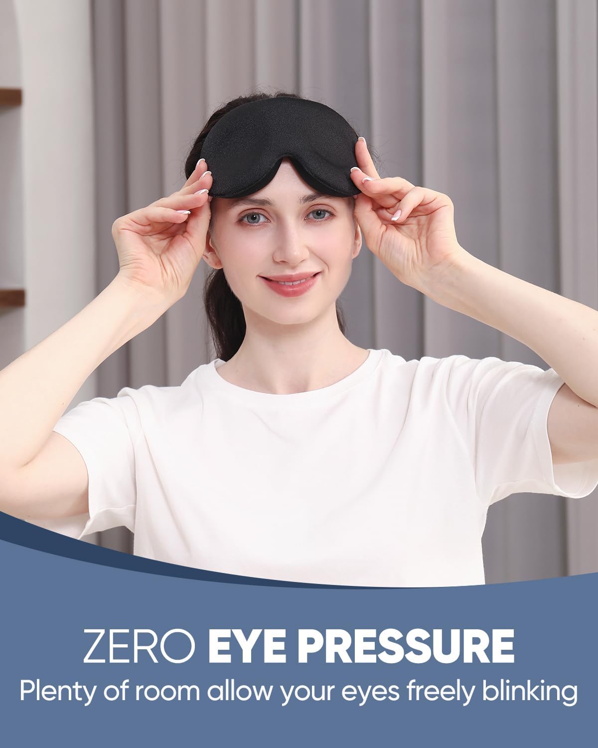 MZOO Sleep Mask Health 3D Eye Mask (Black)