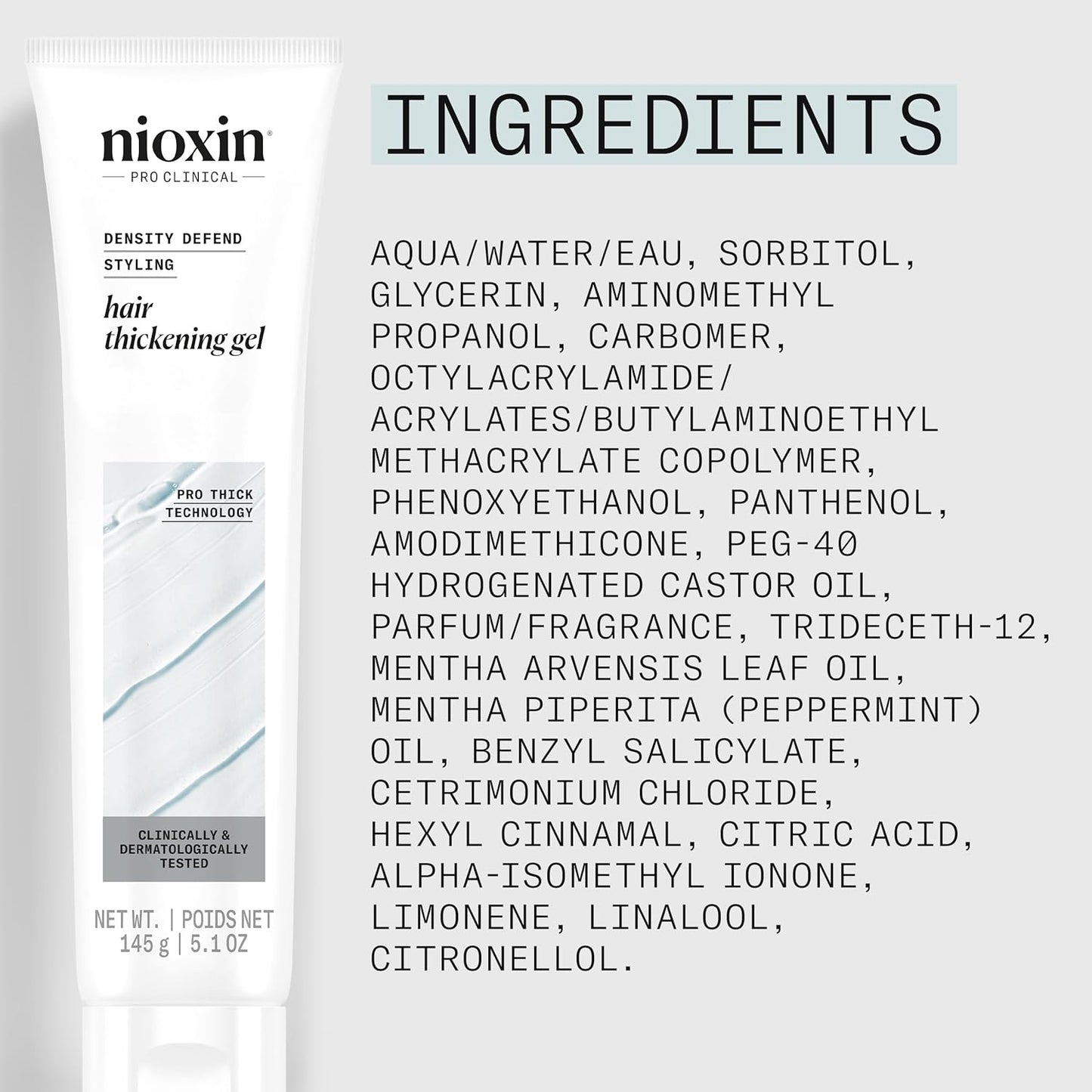 Nioxin Pro Clinical Hair Thickening Gel 5.1 oz / 145g