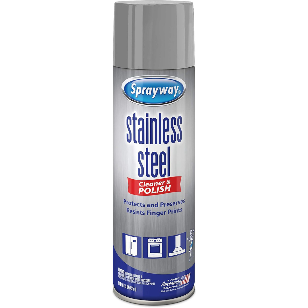 Sprayway Stainless Steel Cleaner And Polish , Aerosol , 15 oz / 425g