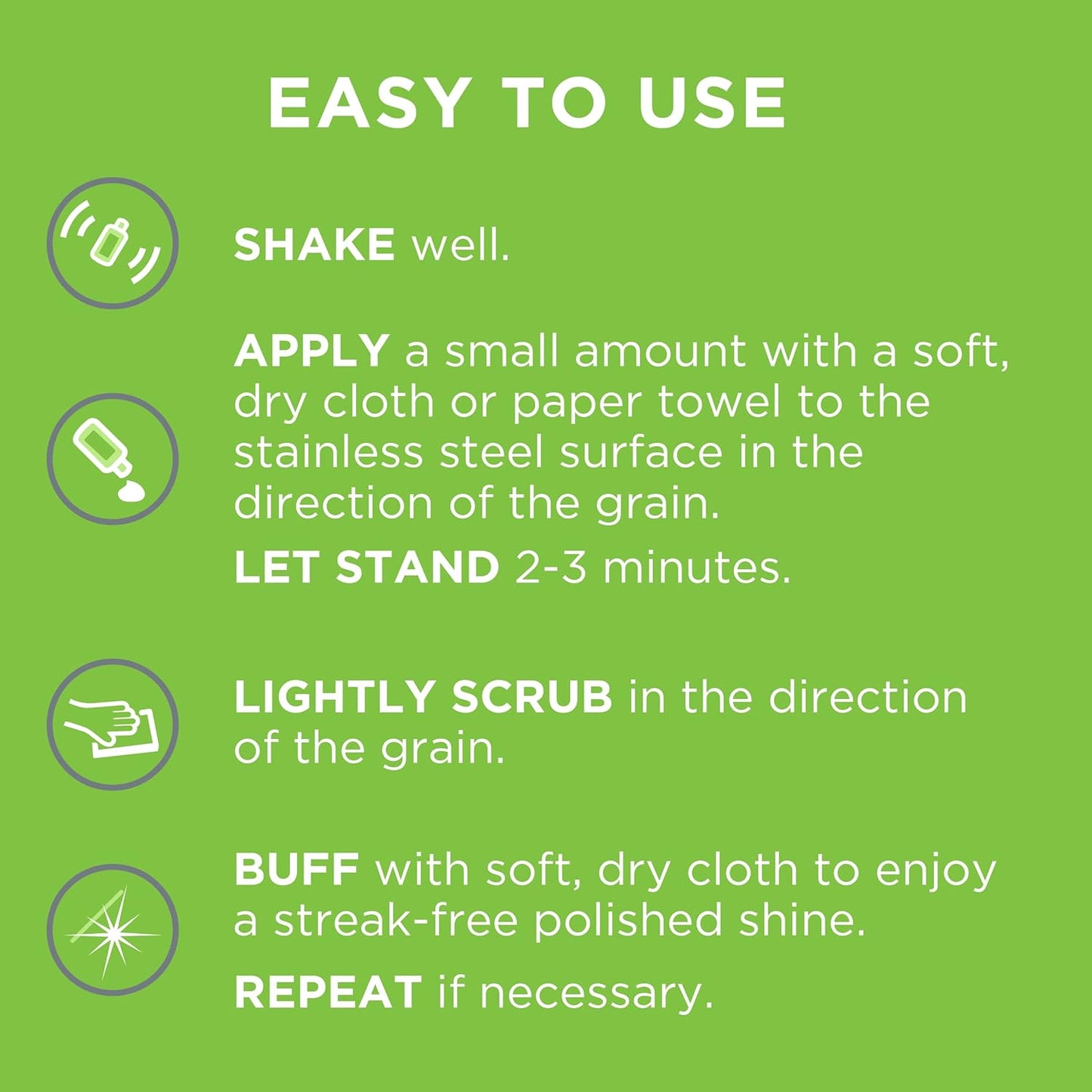 Affresh Stainless Steel Brightener Clears Away Stains And Discoloration 8 fl oz / 237 mL