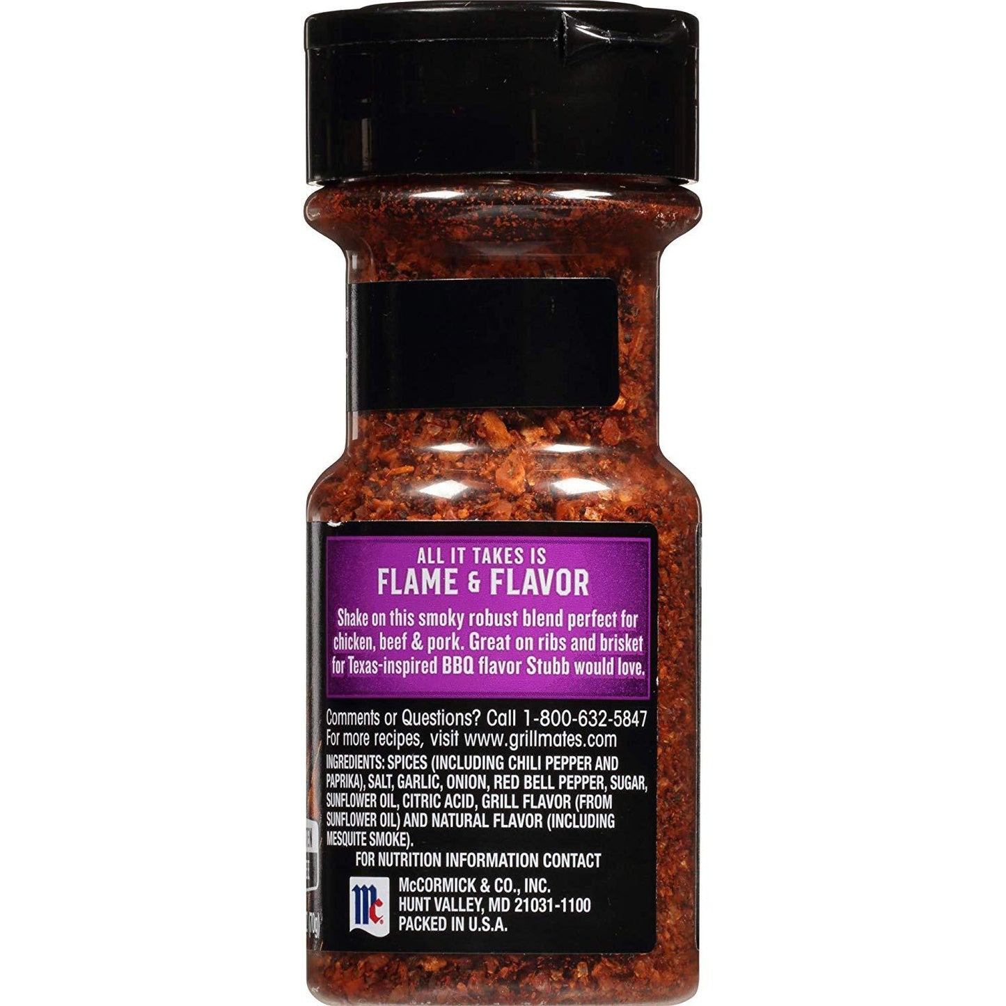 McCormick Grill Mates Mesquite Seasoning, 2.5oz (70g)