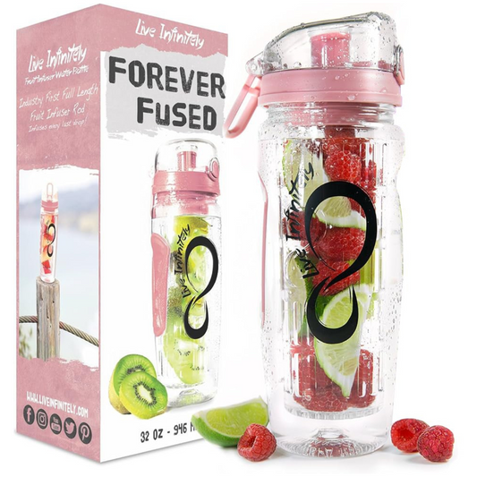 Live Infinitely Forever Fused Tumbler, Rose Gold, 32 oz / 946 mL