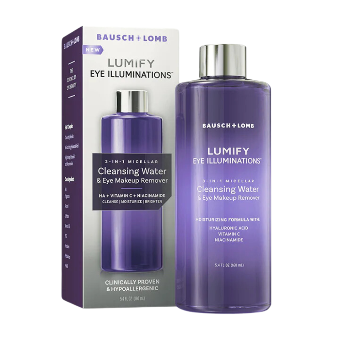 Bausch + Lomb 3 in 1 Micellar Cleansing Water And Eye Makeup Remover 5.4 fl oz / 160 mL