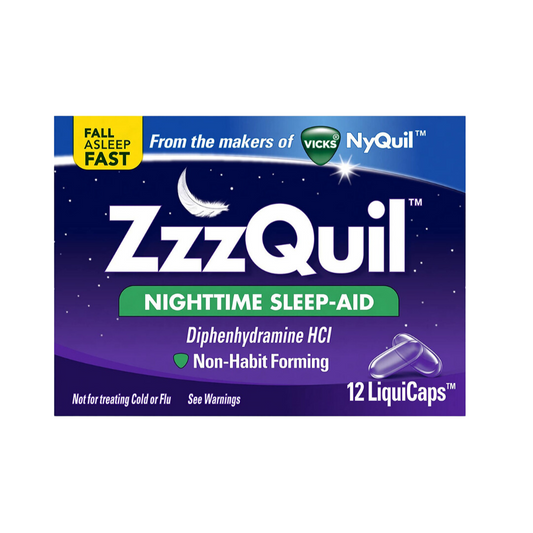 Vicks ZzzQuil Nightime Sleep Aid HCI 25 mg NO BOX