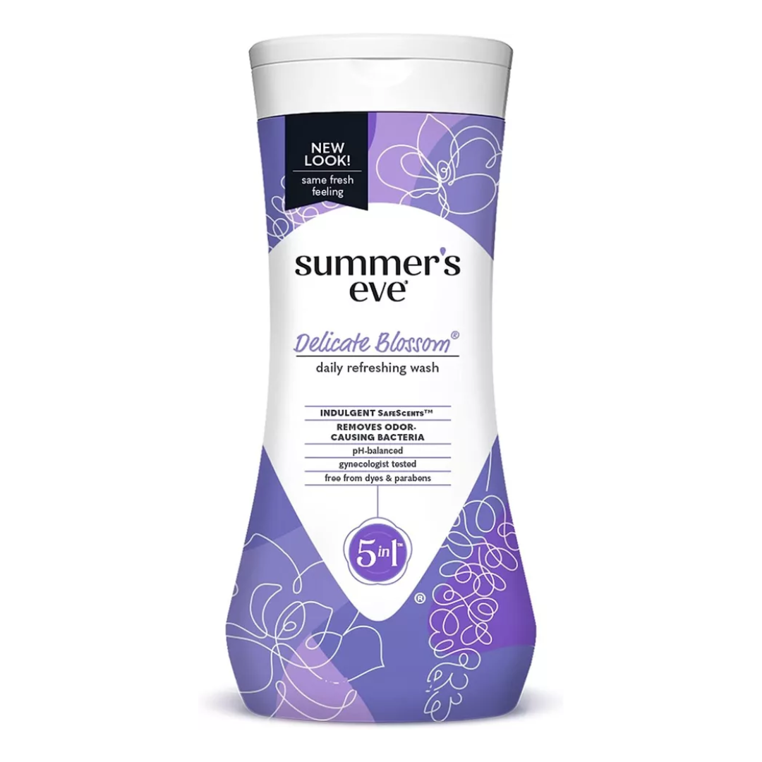 Summer's Eve Delicate Blossom Cleaning Wash For Sensitive Skin 15 Fl Oz (444mL)
